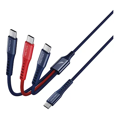 Nautica Ucccb06-01-04 4-Ft. 60-Watt 3-In-1 Multi-Port Cable, Urban Cb600 (Navy)