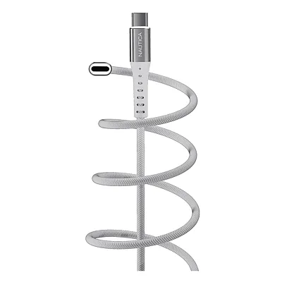 Nautica Ucccb10-02-04 4-Ft. 65-Watt Usb-C To Usb-C Cable With Led Ends, Urban Cb