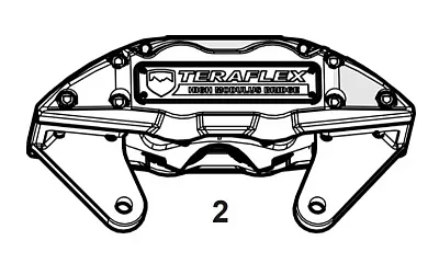 TERAFLEX 4403402 Jl /Jk Rear High Modulus Brake Cali