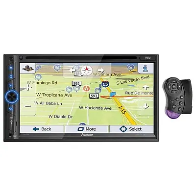 Farenheit 7&quot; Lcd Ddin Navigation Indash Dvd Player Bluetooth Android Phonelink R