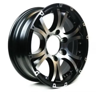 TASKMASTER 2660655BMF Aluminum - 16X6 6X5.5 Black Machine