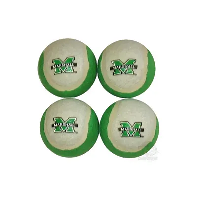 Pet Goods Manufacturing Marshall Thundering Herd Tennis Ball 4-Pak