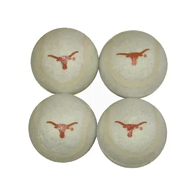Pet Goods Manufacturing Texas Longhorns Tennis Ball 4-Pak