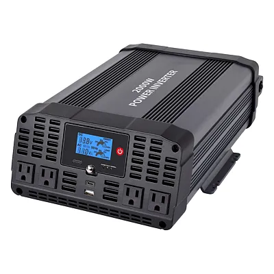 Technaxx 5045 4-Ac Outlet And 2-Usb Port 2,000-Continuous-Watt Te22 Pure Sine Wa