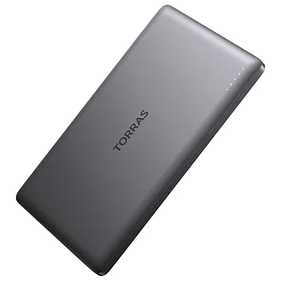 Torras X00Pb4003 Minimag 5,000-Mah Wireless Power Bank, Titanium Gray