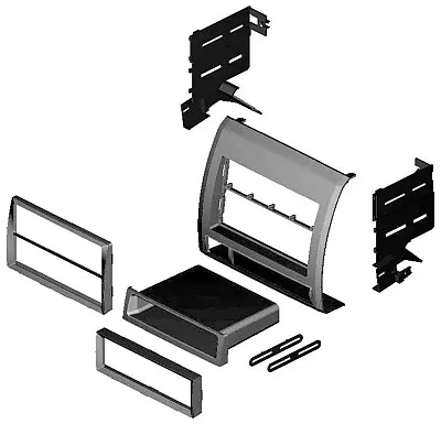 Installation Kit &#039;05-11  A.I. Toyota Tacoma Dash Kit; Silver