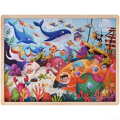 Ollie and Mr. Noodle: Deep Sea Diving Jigsaw Puzzle TPUZ-904