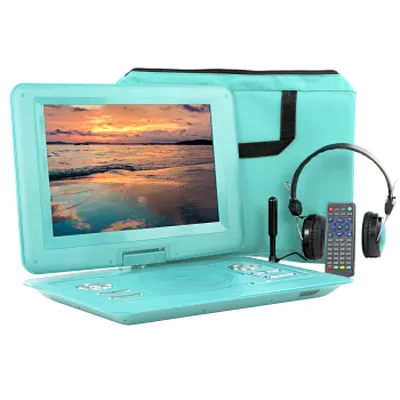 Trexonic 13.3 Inch Portable TV+DVD Player with Color TFT LED Screen and USB/HD/A