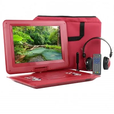 Trexonic 14.1 Inch Portable DVD with TV Tuner Player with Swivel TFT-LCD Screen
