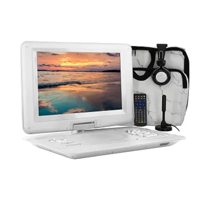 Trexonic 14.1 Inch Portable TV+DVD Player with Swivel TFT-LCD Screen and USB,SD,