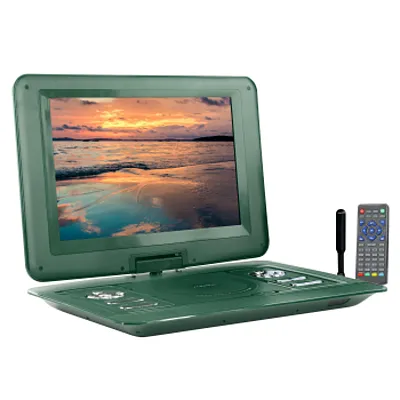 Trexonic 15.4 Inch Portable TV+ DVD Player with Swivel TFT-LCD Screen and USB,SD