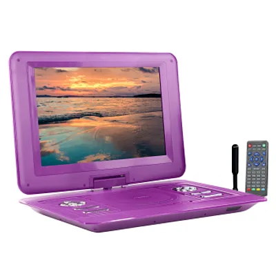 Trexonic 15.4 Inch Portable TV+ DVD Player with Swivel TFT-LCD Screen and USB,SD