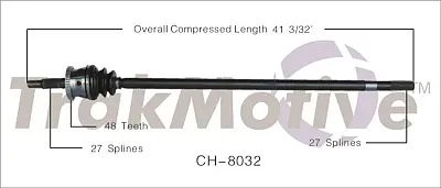 TRAKMOTIVE CH8032 New Cv Axle