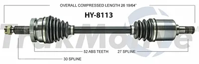 TRAKMOTIVE HY8113 New Cv Axle