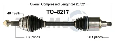 TRAKMOTIVE TO8217 New Cv Axle