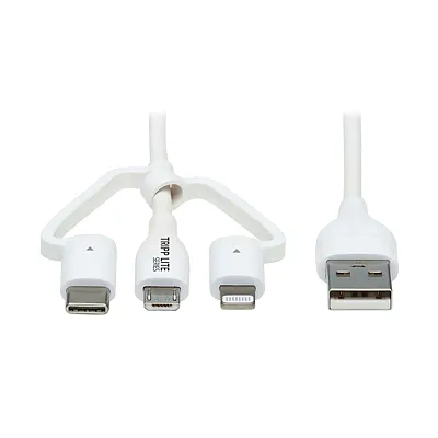 Tripp Lite By Eaton M101Ab-004-Lmcw Safe-It Universal Usb-A To Lightning, Usb Mi