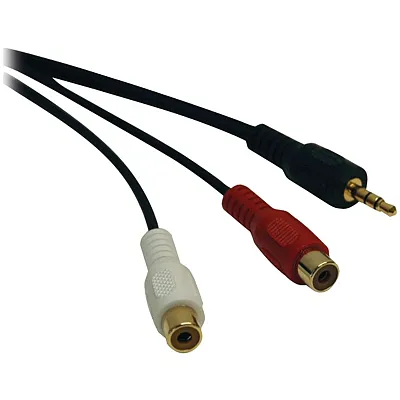Tripp Lite By Eaton P315-06N 3.5-Mm Male To 2 Rca Female Stereo Audio Y-Splitter