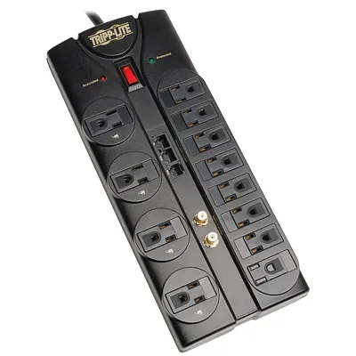 Tripp Lite By Eaton Tlp1208Sat 12-Ac Outlet, Telco, Coax, And Ethernet 2,880-Jou