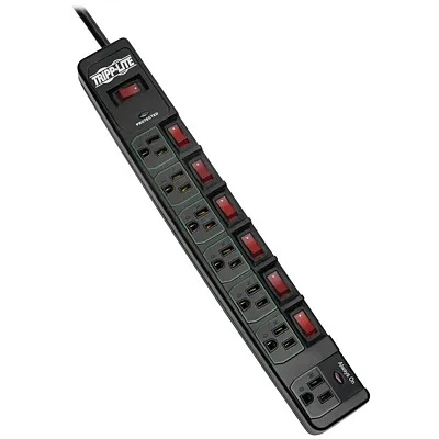 Tripp Lite By Eaton Tlp76Msgb 7-Ac Outlet 1,080-Joules Eco-Surge Energy-Saving S