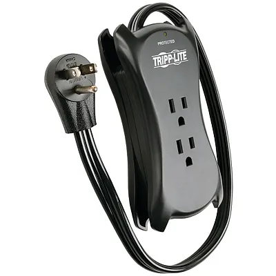 Tripp Lite By Eaton Traveler3Usb 3-Ac Outlet And 2-Usb Port 1,050-Joules Protect
