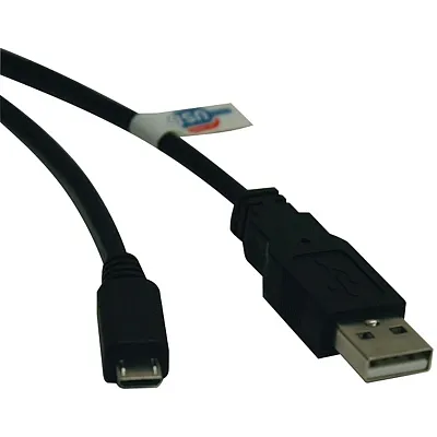 Tripp Lite By Eaton U050-006 Usb 2.0 Cable, A Male/Micro-B Male, Black (6 Ft.)