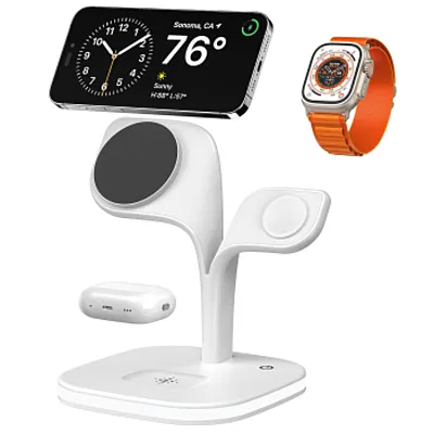 Trexonic 5 in 1 Fast Wireless Charging Station in White