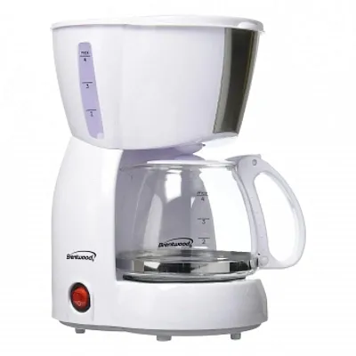 Brentwood 4 Cup Coffee Maker - White