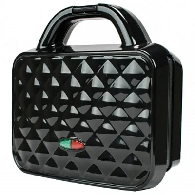 Brentwood Couture Purse Non-Stick Dual Waffle Maker in Black with Indicator Ligh