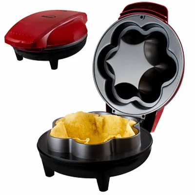 Brentwood 10 Inch Electric Tortilla Taco Bowl Maker Red
