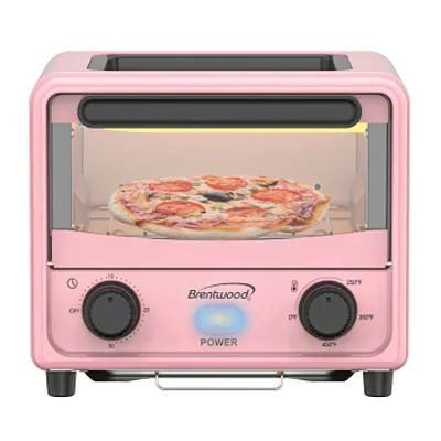 Brentwood 3 Liter Mini Toaster Oven in Pink
