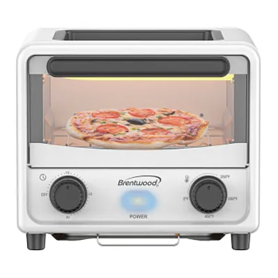 Brentwood 3 Liter Mini Toaster Oven in White