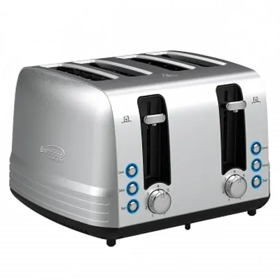 Brentwood Select Extra Wide 4 Slot Stainless Steel Toaster