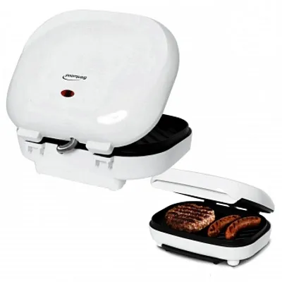 Brentwood Electric Contact Grill 2 Slice Capacity - White