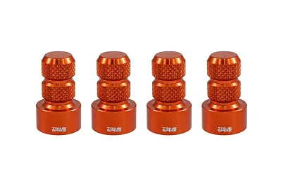 TRUE SPIKE WVC002OG Orange; Billet Aluminum; Set Of 4 C