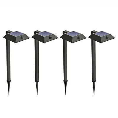Home Zone Security Eli1576G Mesh-Linkable Solar Led Contemporary-Style Security