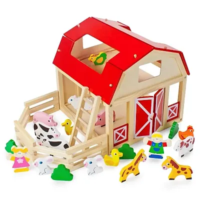 Busy Barnyard Farm Animals Playset TSTR-001