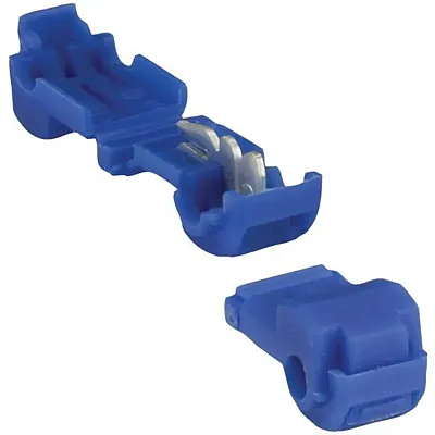 T Tap Connector Xscorpion 16/14Ga. 50Pcs; Blue