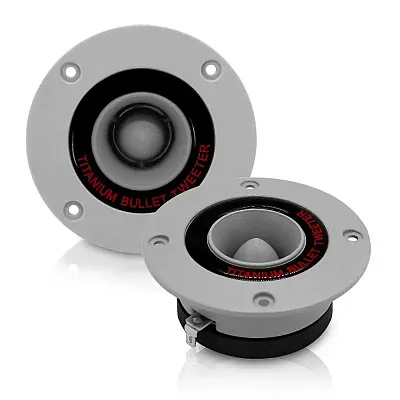 Pyramid 1&quot; Aluminum Cast Bullet Style Tweeter (Sold In Pairs); 3