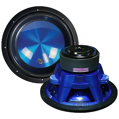 Audiopipe Blue Eye Candy 12&quot; 4Ohm Dvc Woofer - 1600 Watts Max  - Aluminum Cone
