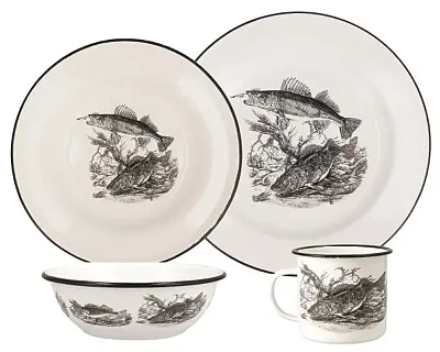UTICA USA 412013 16 Pc Enamelware Set