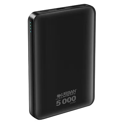 Urban Factory Upb02Uf 5,000-Mah Dual-Port Usb-C Usb-A Juicee Max Compact Portabl