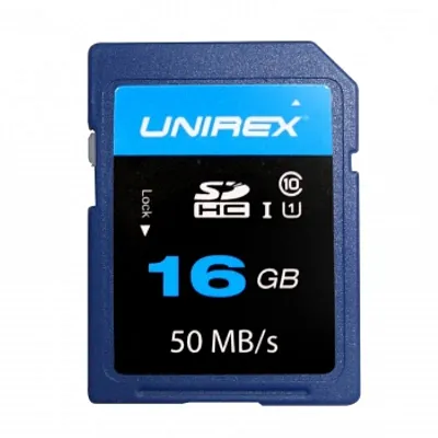 Unirex SDHC Card 16GB Class 10 (UHS-1) Memory Card