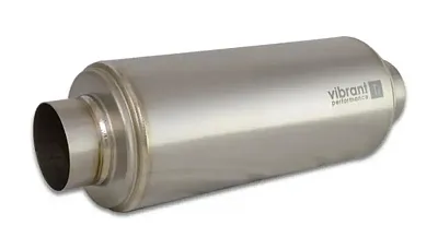 VIBRANT 17535 Titanium Resonator 3.5&#039; Inlet/Outl
