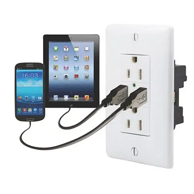 VALTERRA LLC 61070USB 120V Usb Chgr Dble Whi