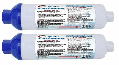 VALTERRA LLC A011132VP Inline Water Filter 2 Pk Carded