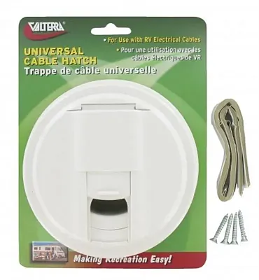 VALTERRA LLC A102130VP Cable Hatch Unv Rnd Wh Cd