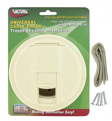 VALTERRA LLC A102131VP Cable Hatch Rnd Col Wh Cd