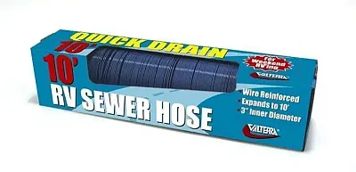 VALTERRA LLC D040045 Quick Drain Hose 10&#039; Blue
