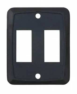 VALTERRA LLC P7215C Double Switch Plate Black