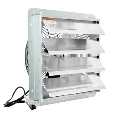 Vie Air 18 Inch Shutter Exhaust Fan with Power Cord